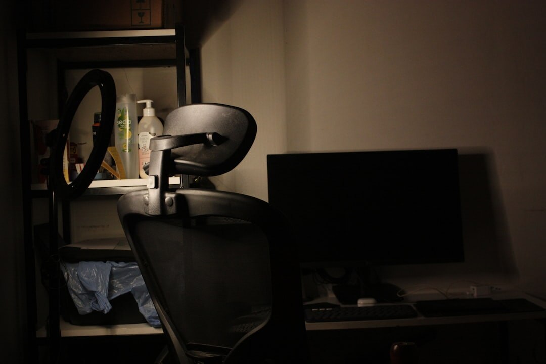 dark room with shadows